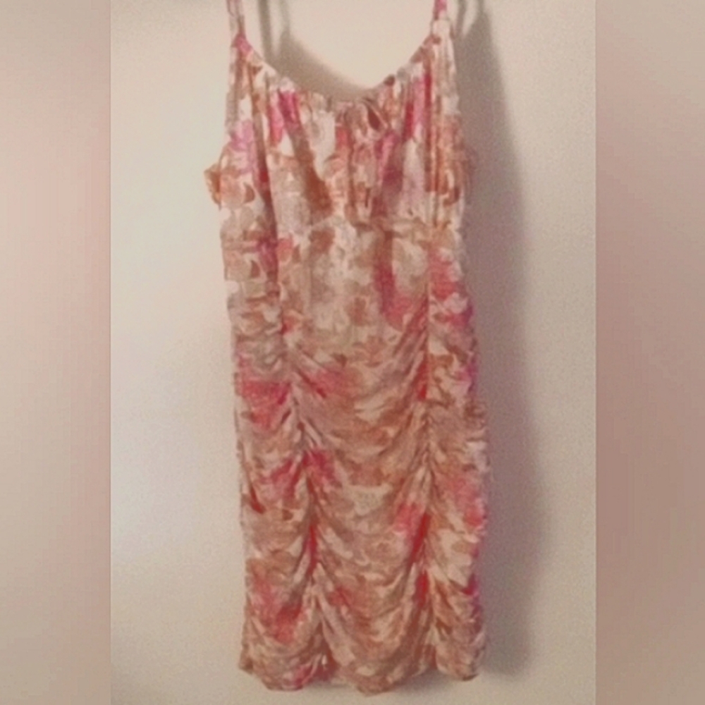 Ultra Flirt Floral Spaghetti Strap Mini Dress Size XL